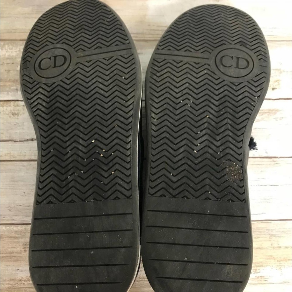 DIOR HOMME NAVY LEATHER LOW-TOP SNEAKERS 43.5 - Picture 11 of 11